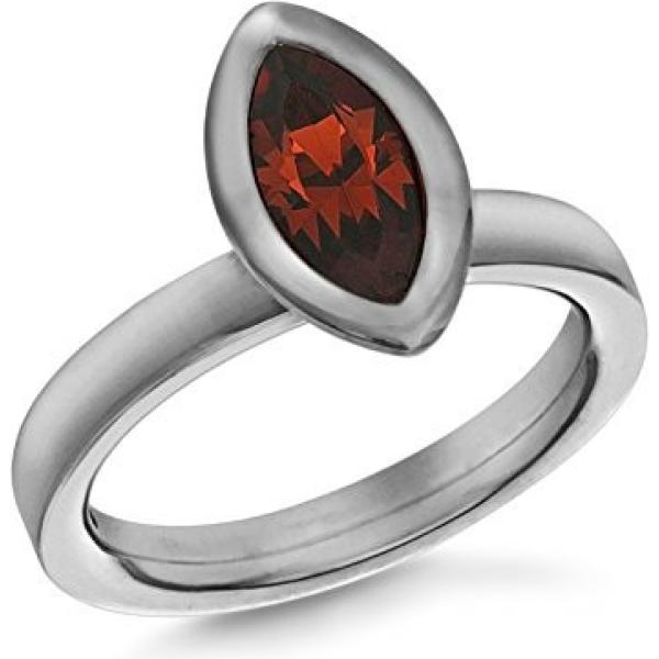 Anello in sterling 925 ipoallergenico argento e bianco Tuscany Silver bianco