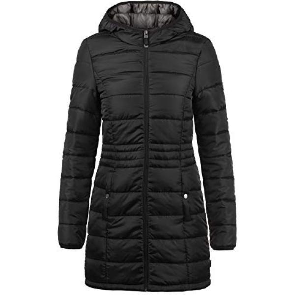 Cappotto contrasto con cappuccio nero Vero Moda nero