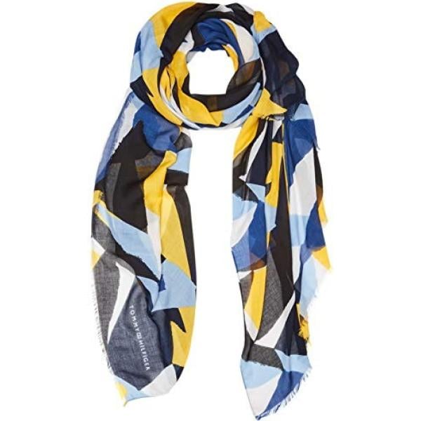 Sciarpa con stampa blu Tommy Hilfiger blu con stampe