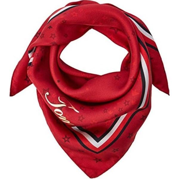 foulard Tommy Hilfiger rosso a quadri