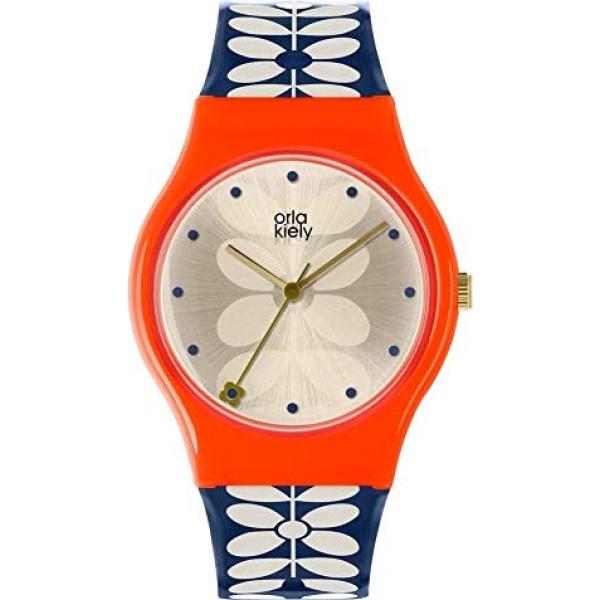 orologi analogici Orla Kiely marrone con stampe