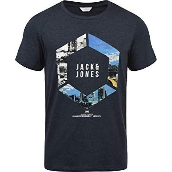T-shirt girocollo Jack & Jones con stampe
