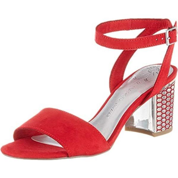 Sandali con cinturino rosso Marco Tozzi rosso
