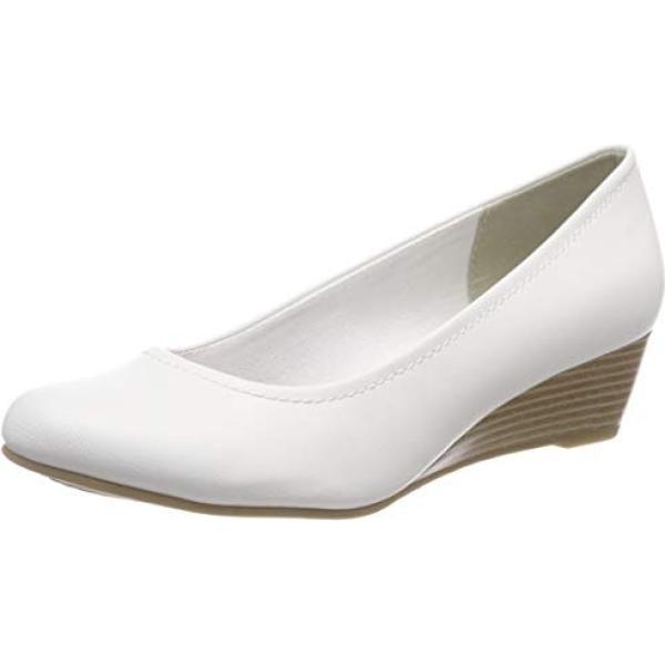 Scarpe con tacco bianco Marco Tozzi bianco