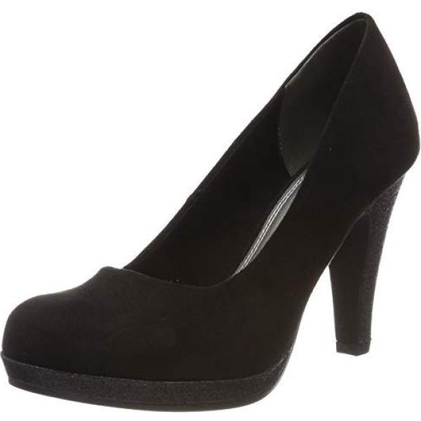 Scarpe col tacco con plateau nero Marco Tozzi nero