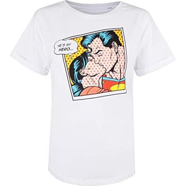 t-shirt DC Comics bianco