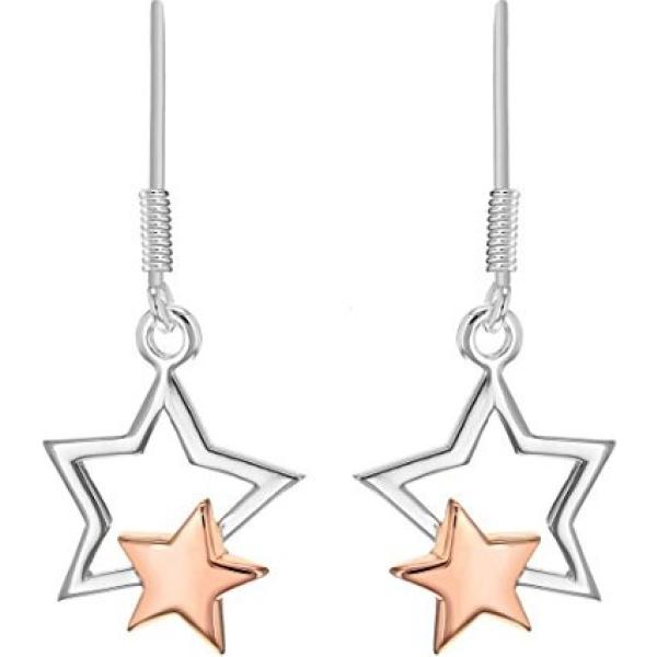 Orecchini pendenti in sterling 925 ipoallergenico argento e bianco Tuscany Silver bianco