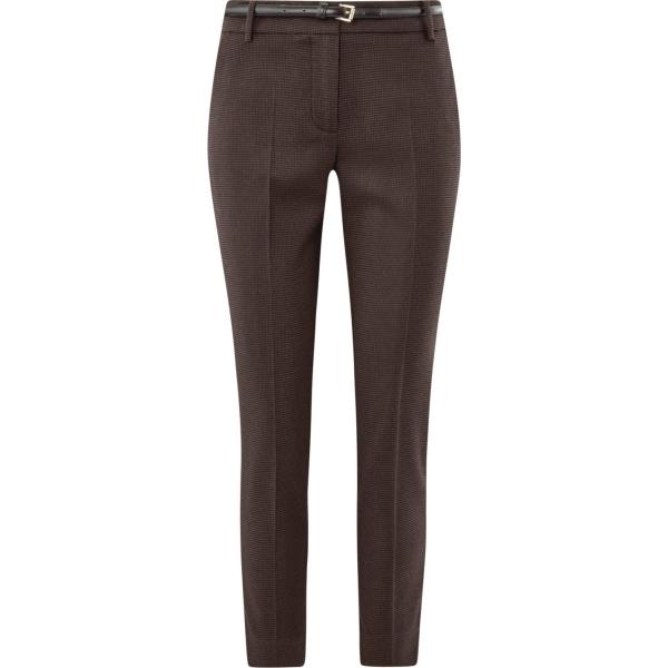 pantaloni Oodji Collection marrone a quadri