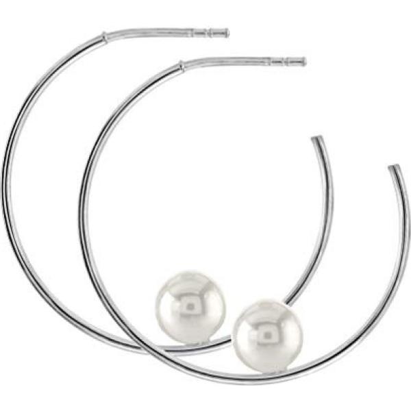 Orecchini a perno argento Dew grigio