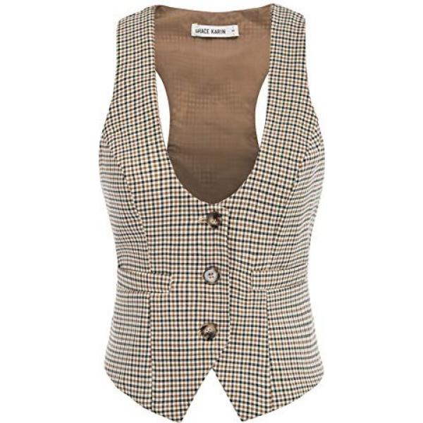 blazer Grace Karin marrone a quadri