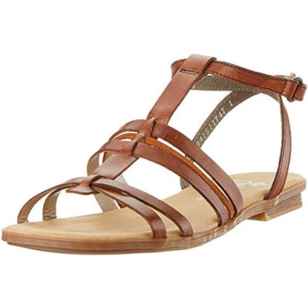 sandali alla schiava Rieker marrone