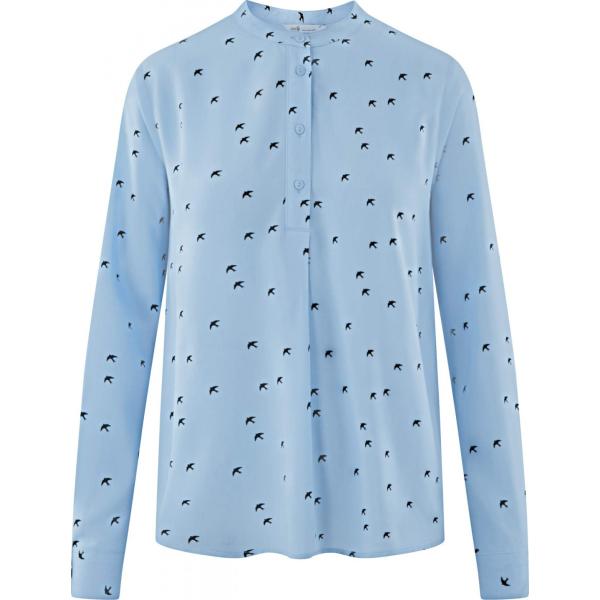 camicie Oodji Collection blu tinta unita