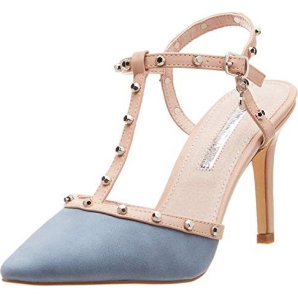 Scarpe col tacco in denim blu Xti blu