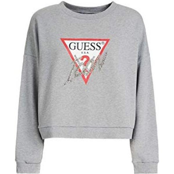 felpe con cappuccio Guess grigio