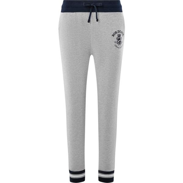 Pantalone con coulisse in in maglia aderente grigio Oodji Ultra grigio a righe