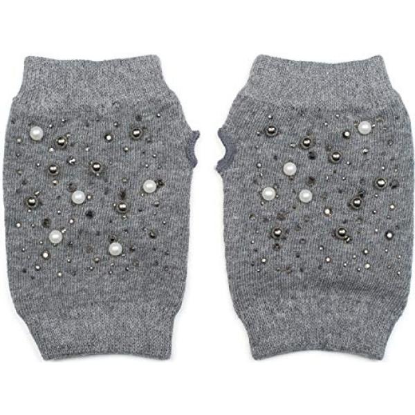 guanti StyleBREAKER grigio a pois