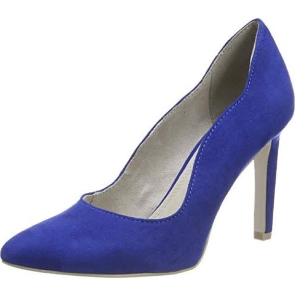 Scarpe con tacco blu Marco Tozzi blu