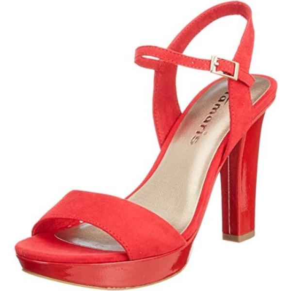 Sandali con cinturino rosso Tamaris rosso