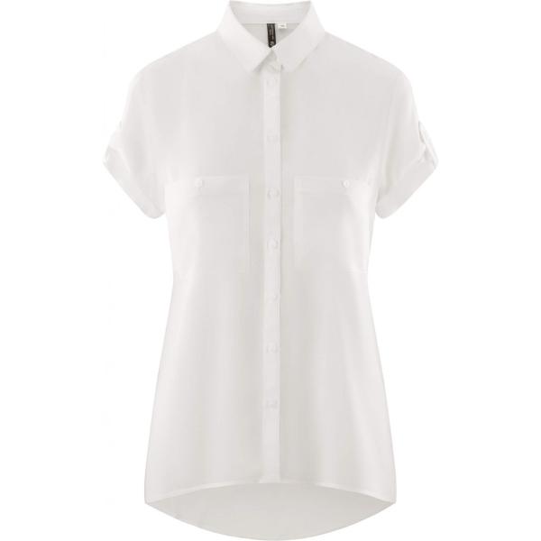 camicie a manica corta Oodji Ultra bianco