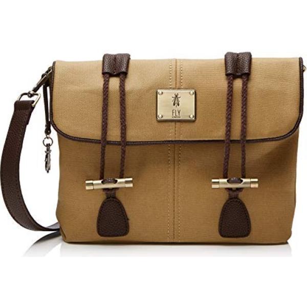 Borsa a secchiello giallo e marrone Fly London giallo