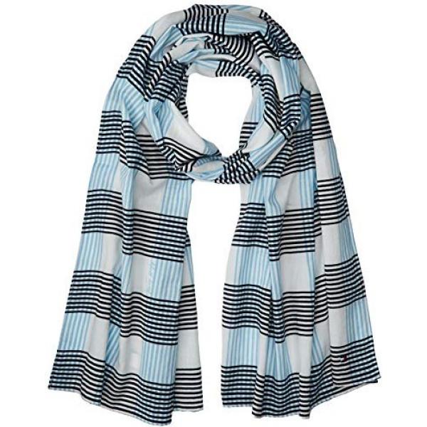 sciarpe Tommy Hilfiger bianco a quadri