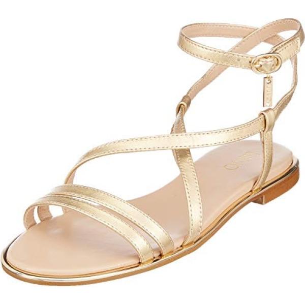 Sandali, sabot, mules e ciabattine trendy effetto metallizzato open toe in pelle oro Liu Jo Jeans giallo