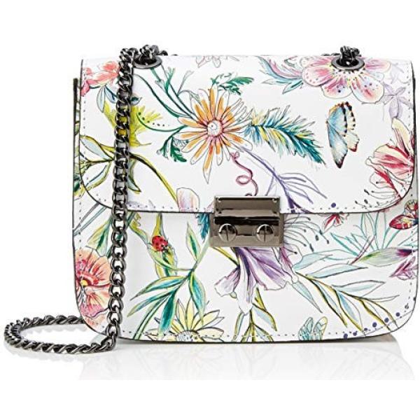 Borsa a mano in pelle multicolore e bianco Joe Browns multicolore