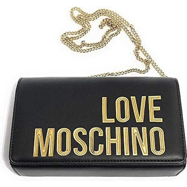 Borsa a tracolla in ecopelle oro Love Moschino giallo