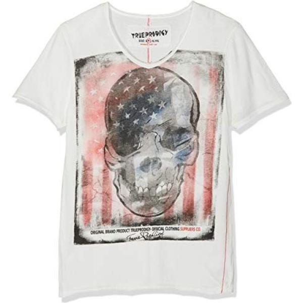 T-shirt con stampa a maniche corte bianco Trueprodigy bianco con stampe
