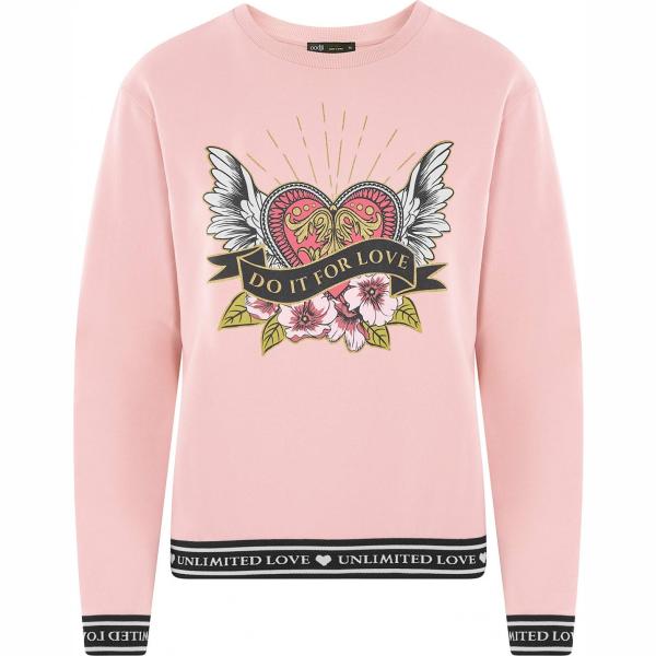 felpe Oodji Ultra rosa con stampe
