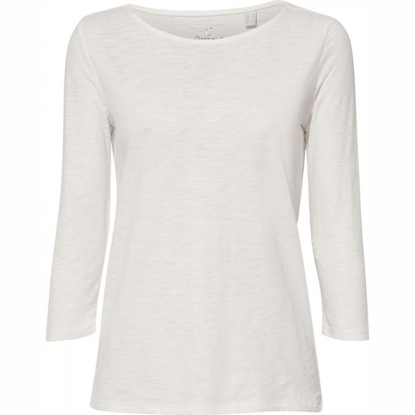 T-shirt taglio dritto a maniche lunghe jersey bianco Esprit bianco