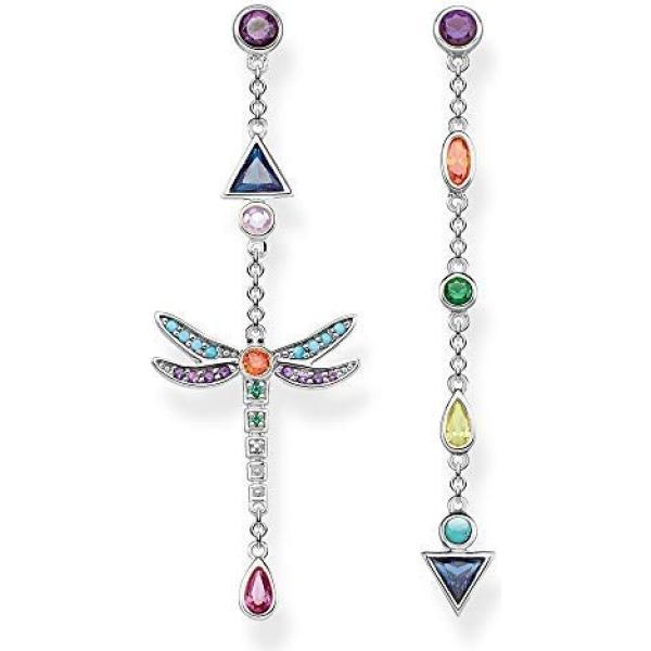 Orecchini a perno in sterling 925 argento Thomas Sabo grigio