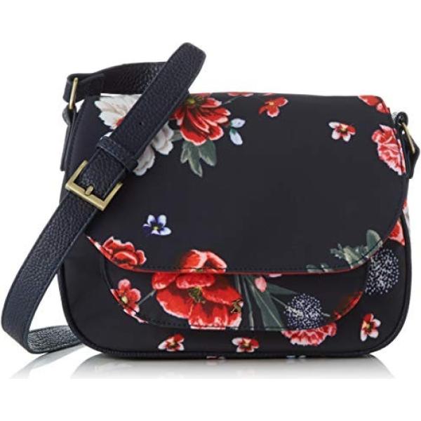 Borsa a secchiello fantasia floreale navy Joules blu a fiori