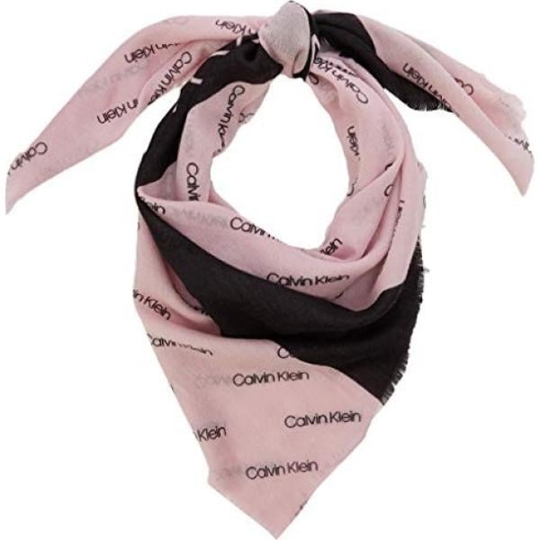 sciarpa Calvin Klein rosa con stampe