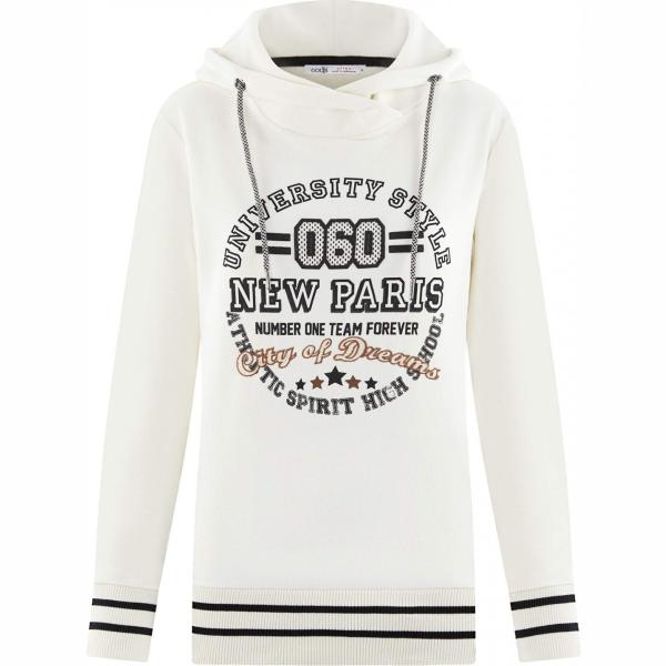 Maglia Oodji Ultra bianco con stampe