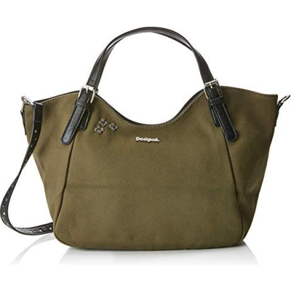Borsa a spalla verde e kaki Desigual verde