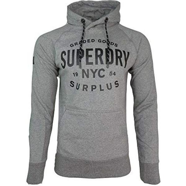 felpe con cappuccio Superdry grigio