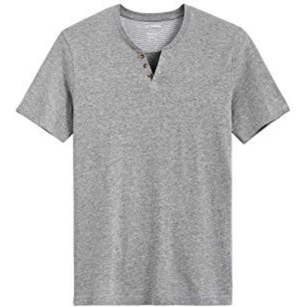 T-shirt taglia media in cotone grigio Celio grigio