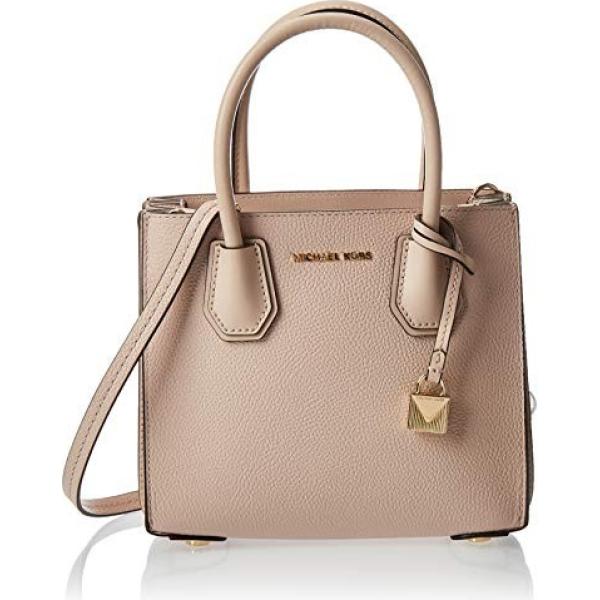 Borsa a tracolla con fasce in pelle rosa Michael Kors viola