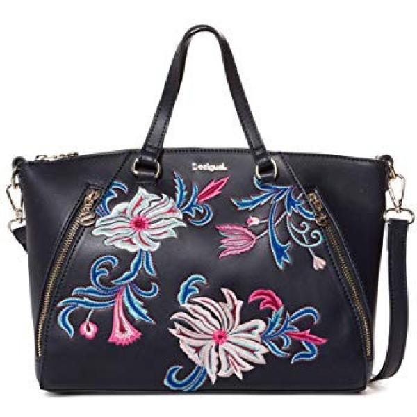 Borsa a mano navy e rosa Desigual blu