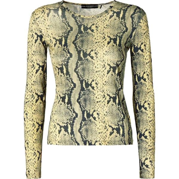 Top Guess giallo serpente