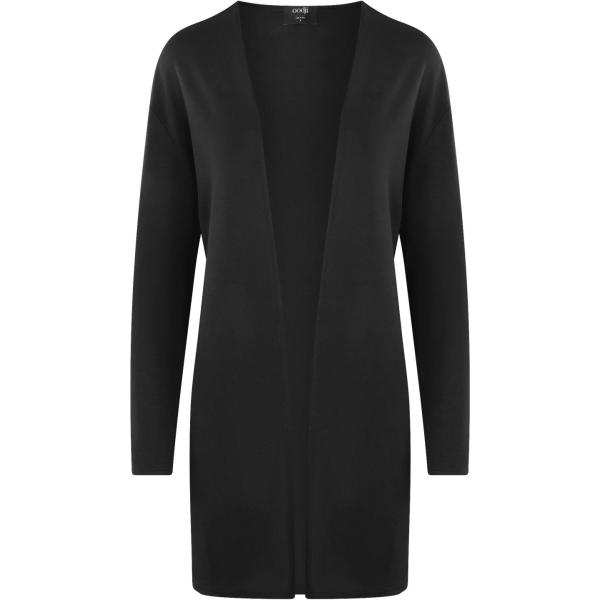 Cardigan spacchetti laterali in in maglia aderente nero Oodji Ultra nero