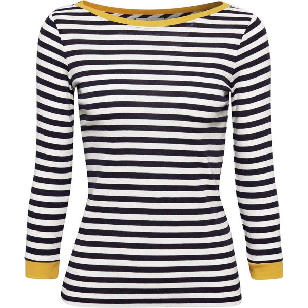 Maglia contrasto con scollo a maniche lunghe navy Edc by Esprit blu