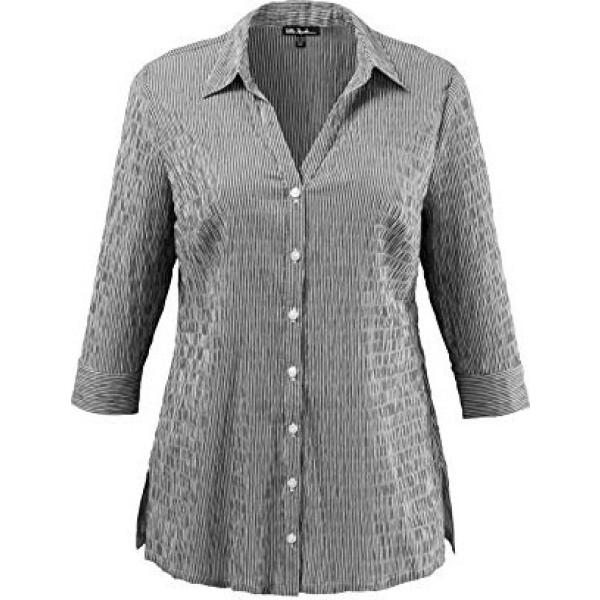 camicie Ulla Popken grigio a righe