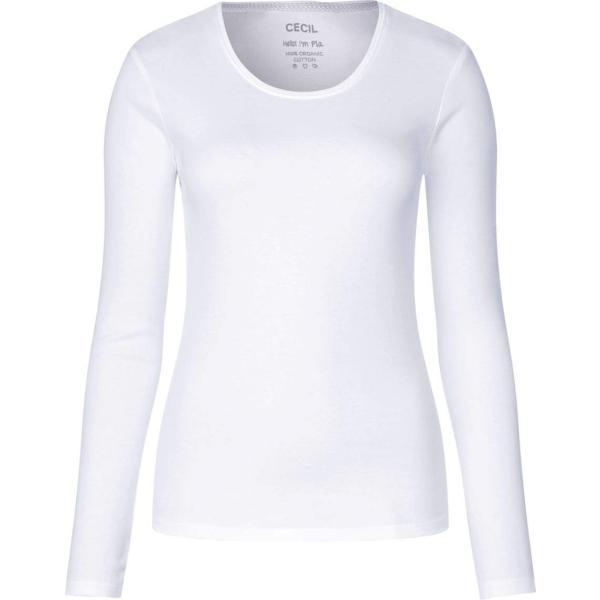 Maglia a maniche lunghe bianco Cecil bianco