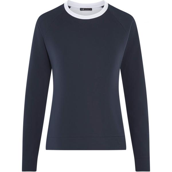 Felpa manica raglan lunga con scollo aderente blu Oodji Ultra blu