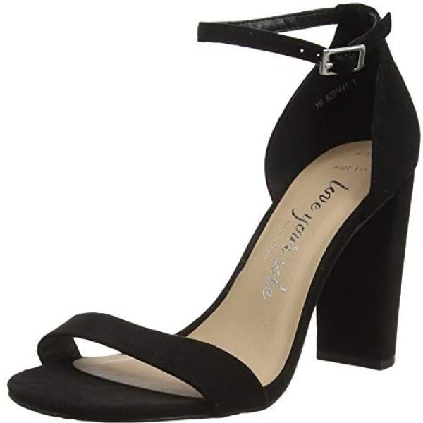 Sandali con cinturino pianta larga nero New Look nero