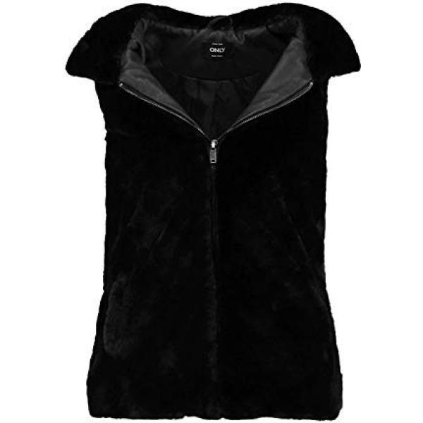 Gilet con cappuccio nero Only nero