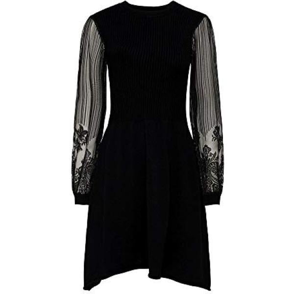 Vestito con pizzo multicolore e nero Only multicolore