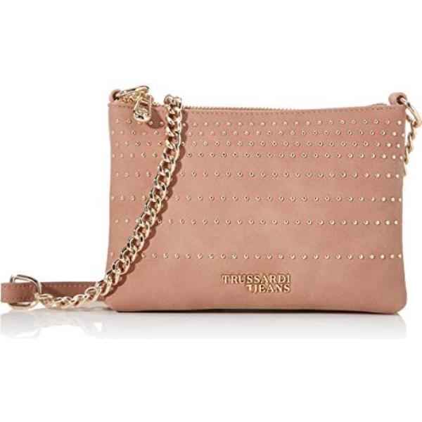 clutch Trussardi Jeans marrone a righe